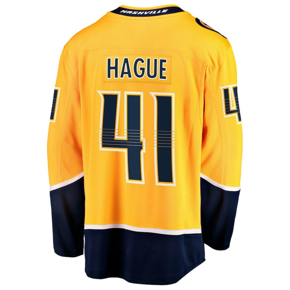 NHL Nicolas Hague Nashville Predators Fanatics Home Breakaway Jersey - Gold