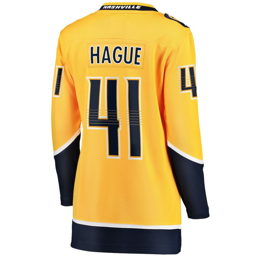 NHL Nicolas Hague Nashville Predators Fanatics Women's Home Breakaway Jersey - Gold