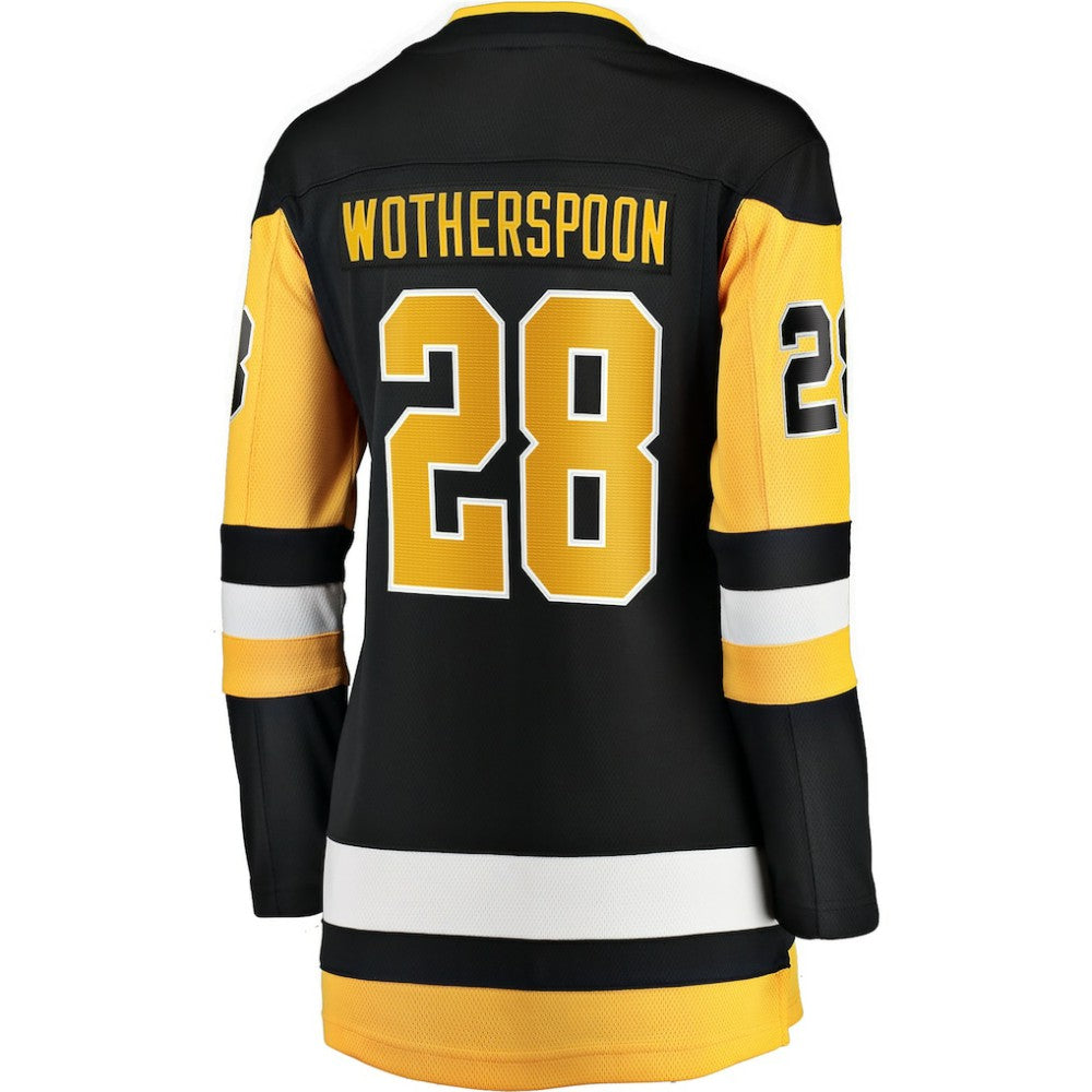 NHL Parker Wotherspoon Pittsburgh Penguins Fanatics Women's Home Breakaway Jersey - Black