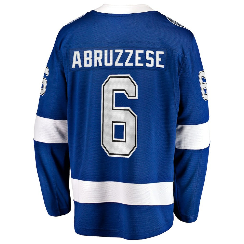 NHL Nick Abruzzese Tampa Bay Lightning Fanatics Home Breakaway Jersey - Blue