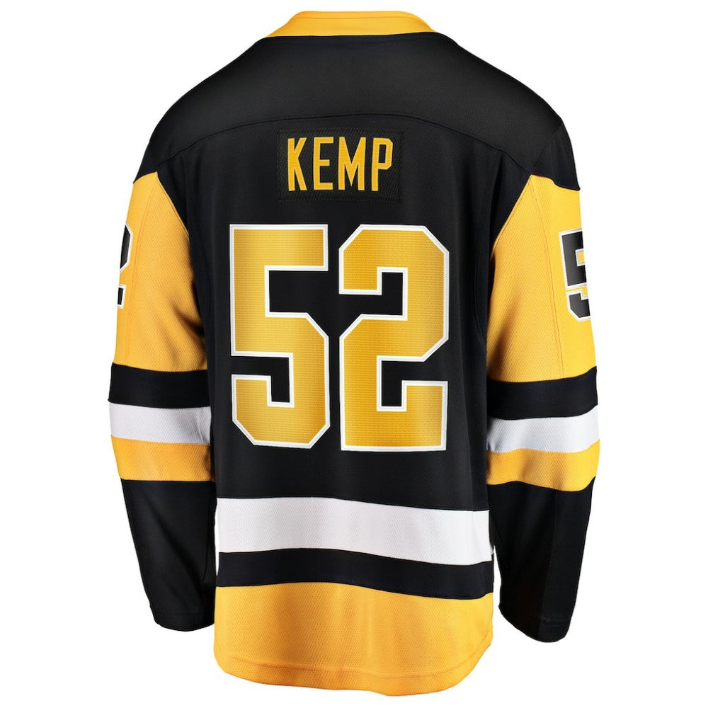 NHL Philip Kemp Pittsburgh Penguins Fanatics Home Breakaway Jersey - Black