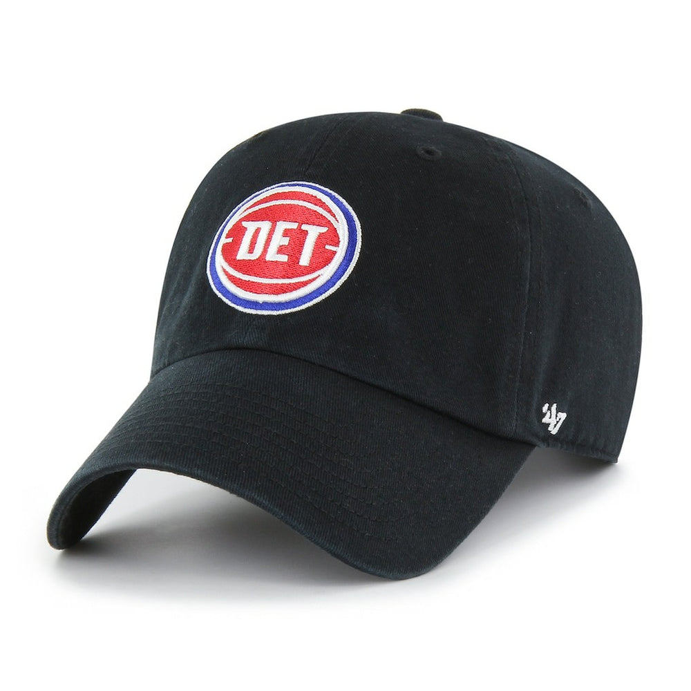 Detroit Pistons '47 Core Logo Clean Up Adjustable Hat Black