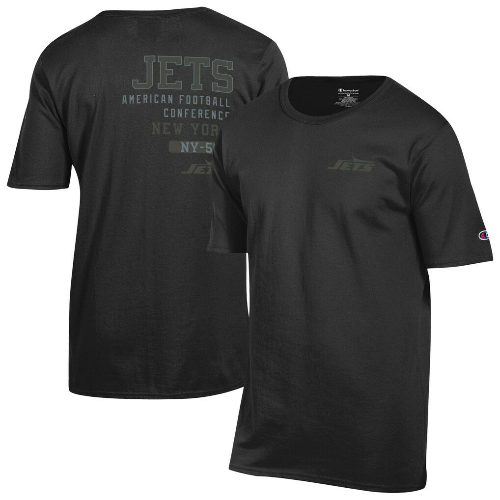 New York Jets Champion Tonal Logo T-Shirt Black