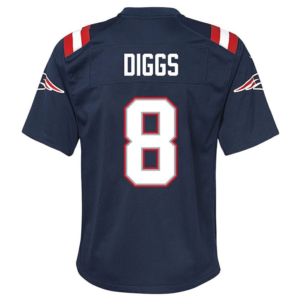 NFL Stefon Diggs New England Patriots Youth Team Game Jersey - Navy
