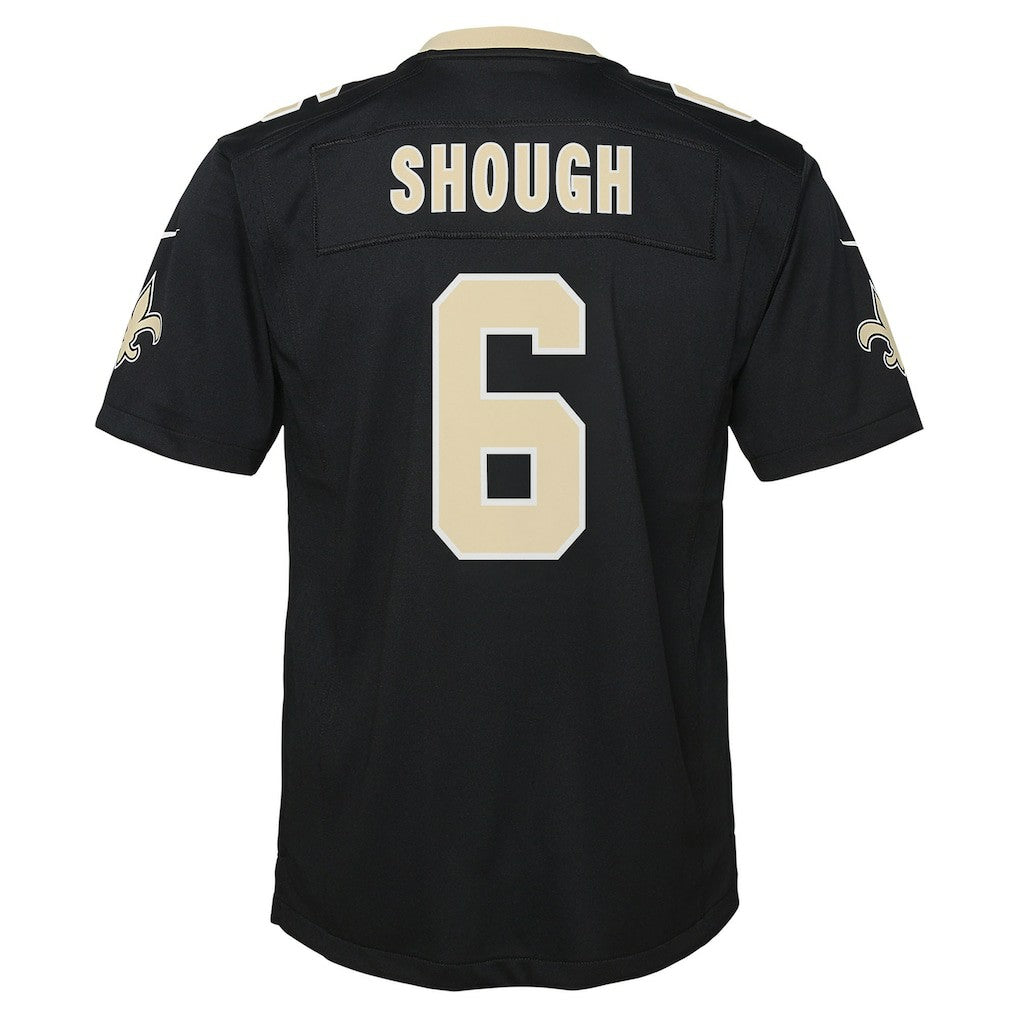 Tyler Shough New Orleans Saints Youth Team Game Jersey Black