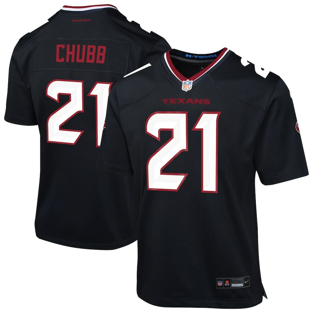 Nick Chubb Houston Texans Youth Team Game Jersey Navy