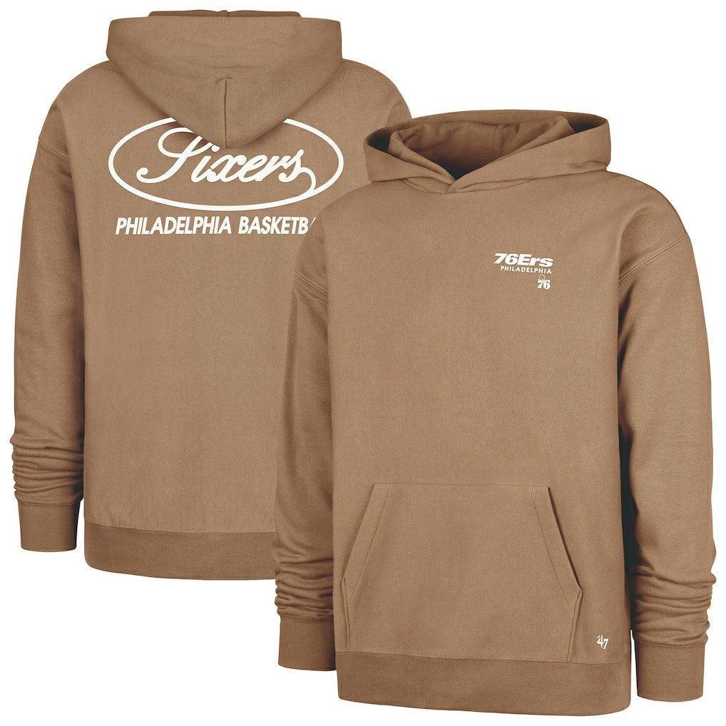 Philadelphia 76ers '47 Triple Double Foundation Premium Hoodie Sweatshirt Khaki
