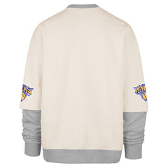 New York Knicks '47 Crossover Collection Trifecta Double Layered Fleece Sweatshirt Cream
