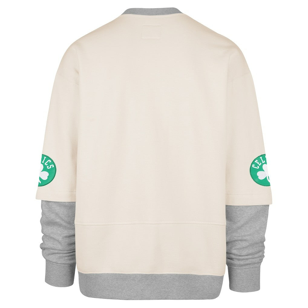 Boston Celtics '47 Crossover Collection Trifecta Double Layered Fleece Sweatshirt Cream