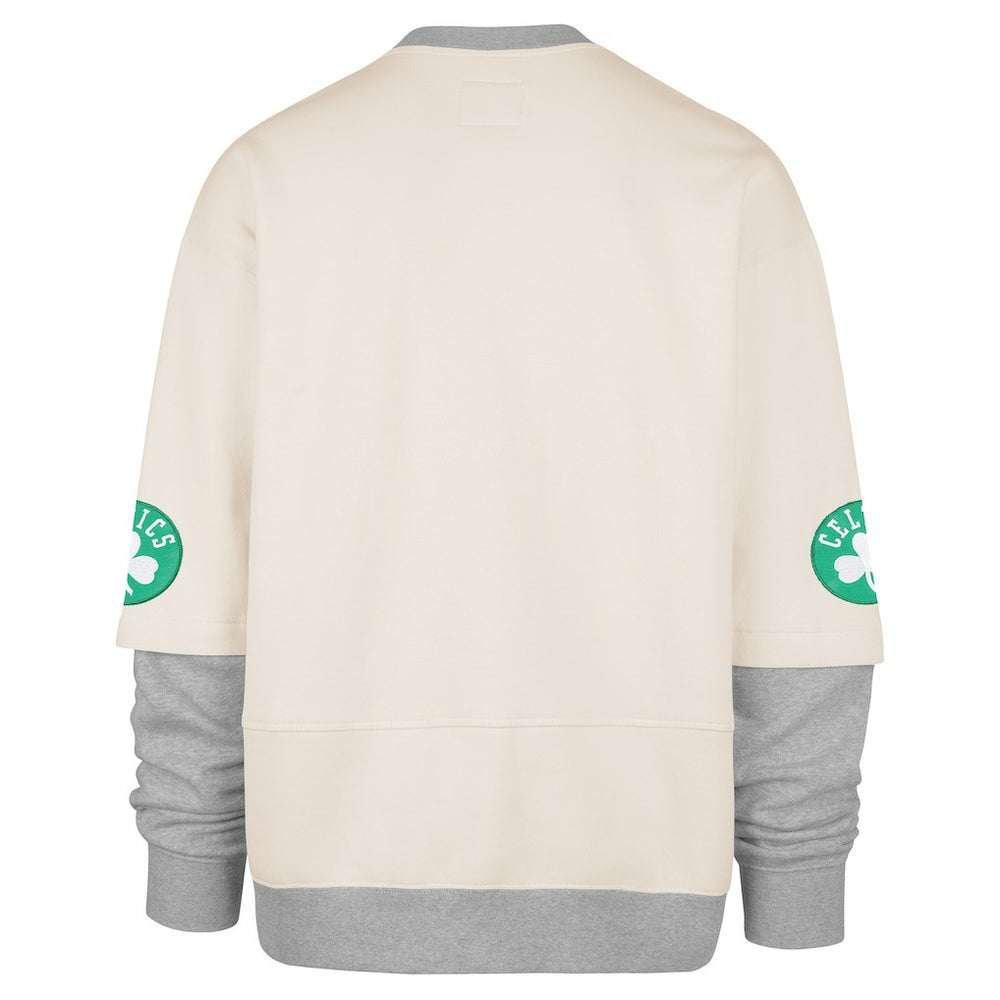 Boston Celtics '47 Crossover Collection Trifecta Double Layered Fleece Sweatshirt Cream