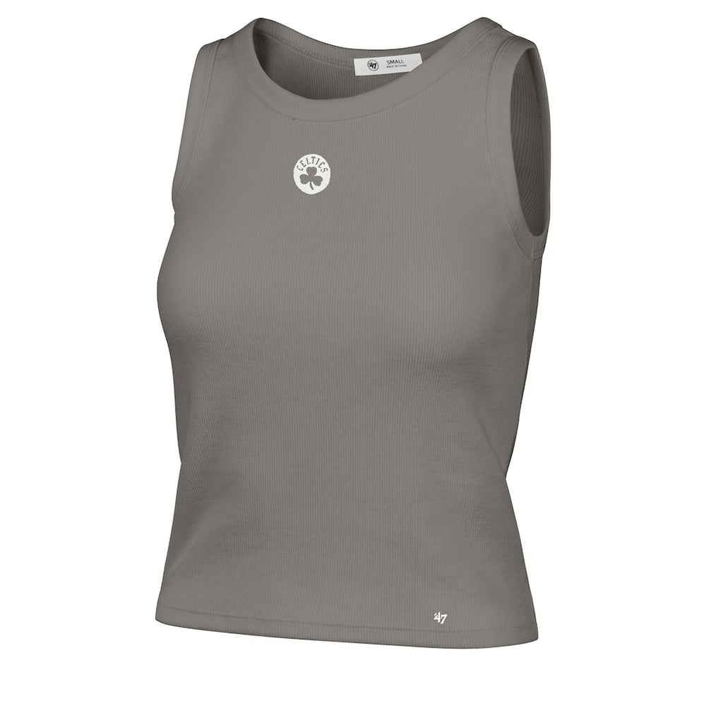 Boston Celtics '47 Women's Cropped Skyhook Baby Rib Tank Gray
