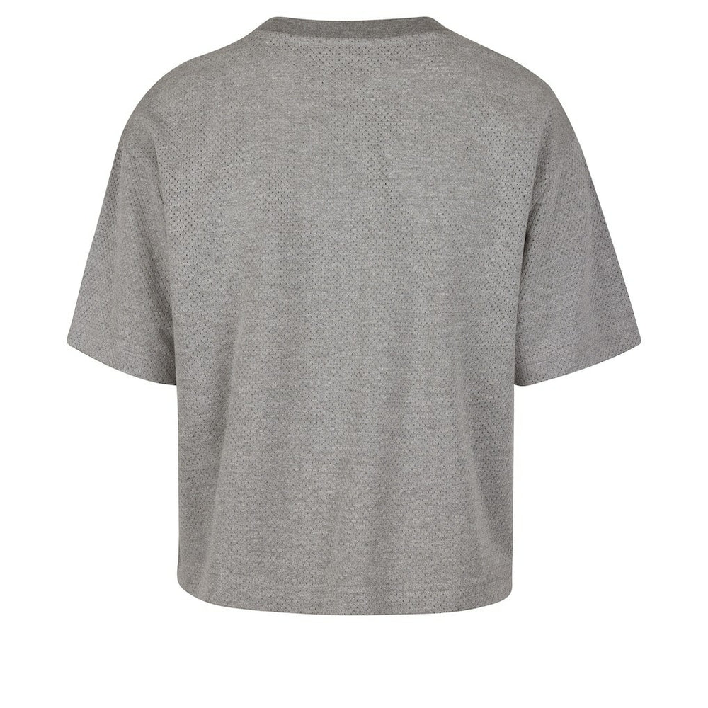 Cleveland Cavaliers '47 Women's Pivot Drop Needle Cropped T-Shirt Gray
