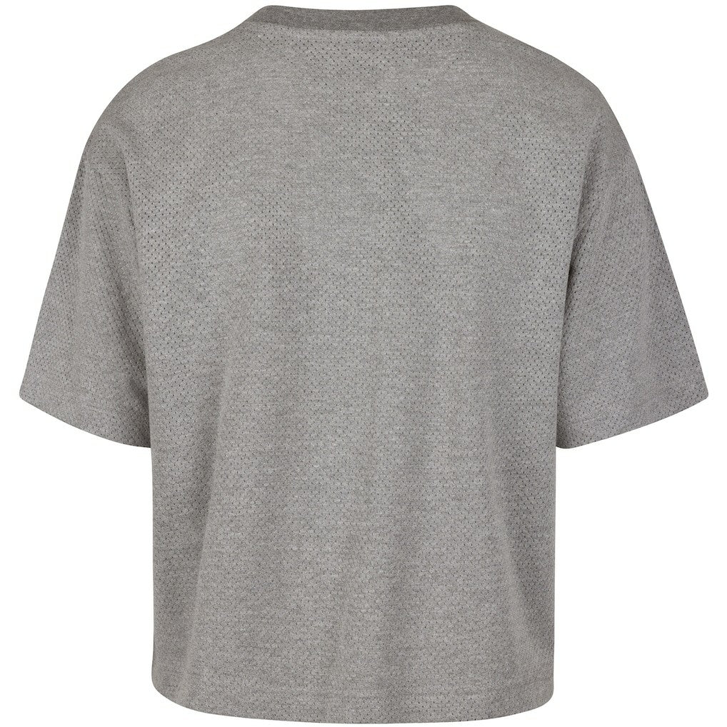 Boston Celtics '47 Women's Pivot Drop Needle Cropped T-Shirt Gray