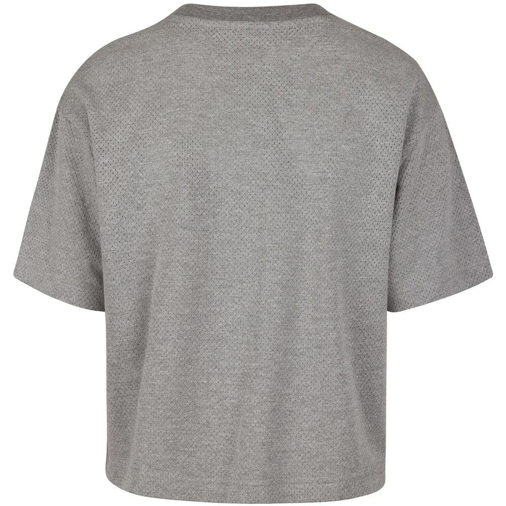 Golden State Warriors '47 Women's Pivot Drop Needle Cropped T-Shirt Gray