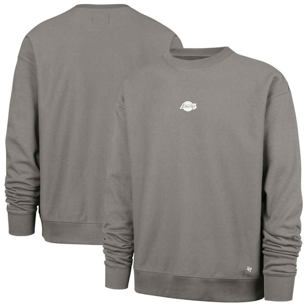 Los Angeles Lakers '47 Offside Foundation Crew Neck Sweatshirt Gray