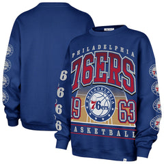 Philadelphia 76ers '47 Women's Go Big Oversized Sweatshirt Royal