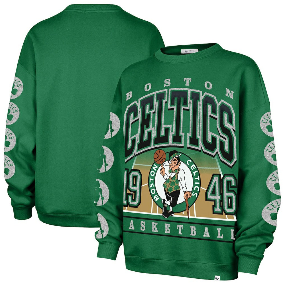 Boston Celtics '47 Women's Go Big Oversized Sweatshirt Kelly Green