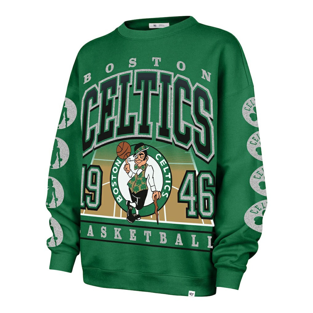 Boston Celtics '47 Women's Go Big Oversized Sweatshirt Kelly Green