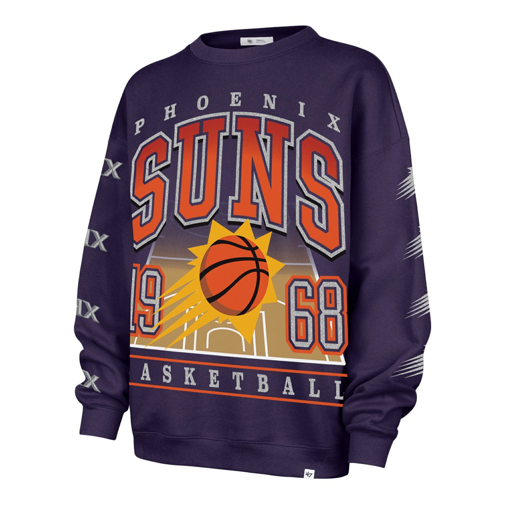 Phoenix Suns '47 Women's Go Big Oversized Sweatshirt Purple