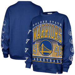 Golden State Warriors '47 Women's Go Big Oversized Sweatshirt Royal