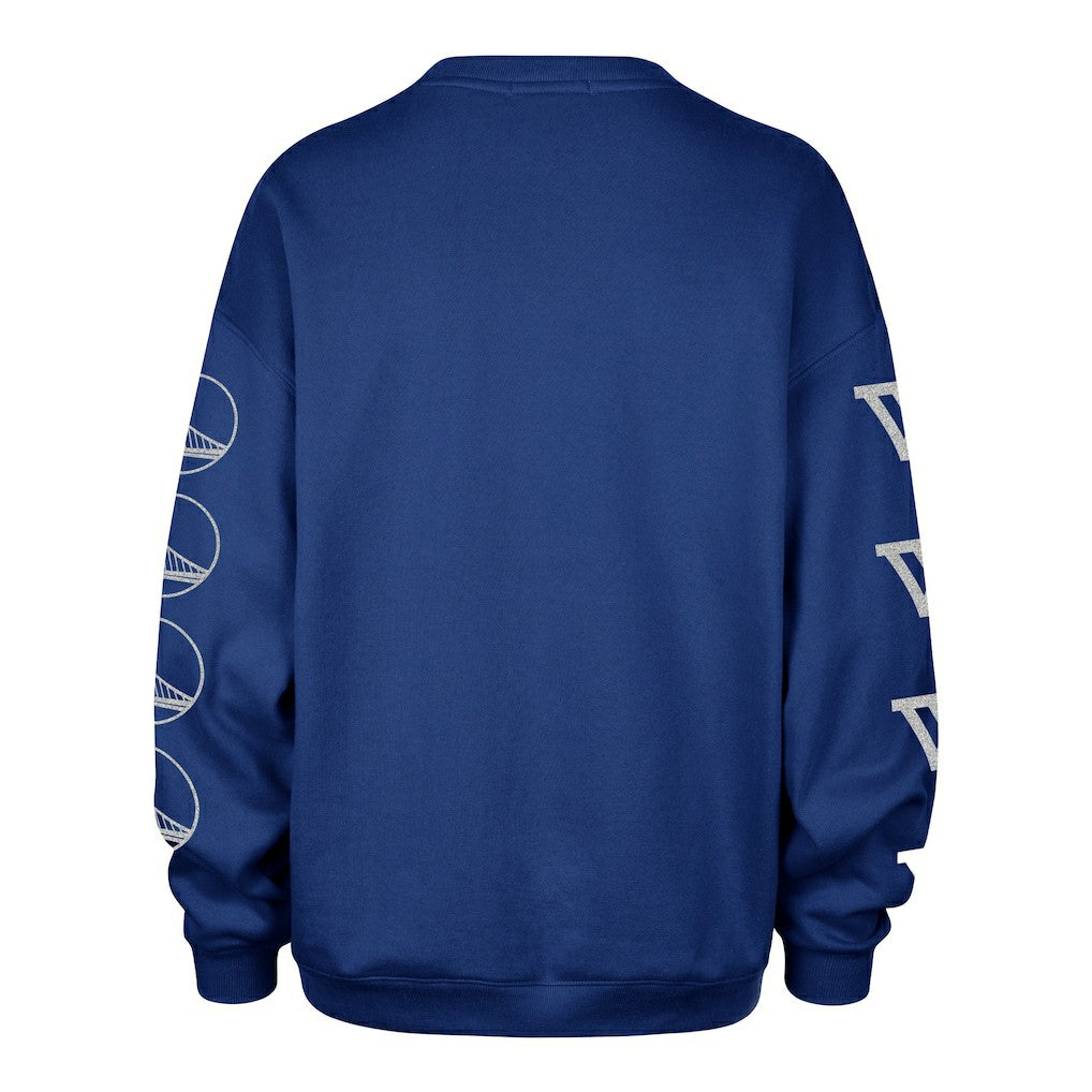 Golden State Warriors '47 Women's Go Big Oversized Sweatshirt Royal
