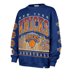 New York Knicks '47 Women's Go Big Oversized Sweatshirt Blue