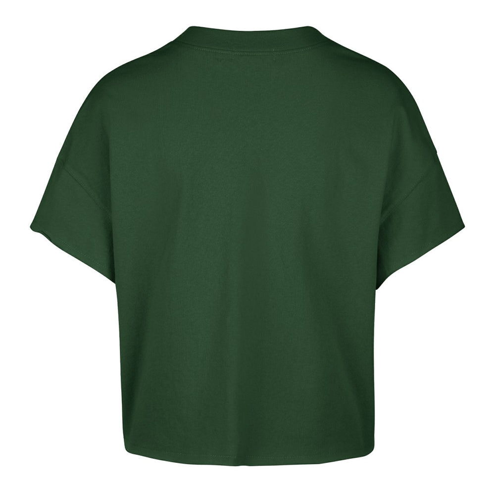 Milwaukee Bucks '47 Women's Elation Oversized Notch Neck T-Shirt Hunter Green