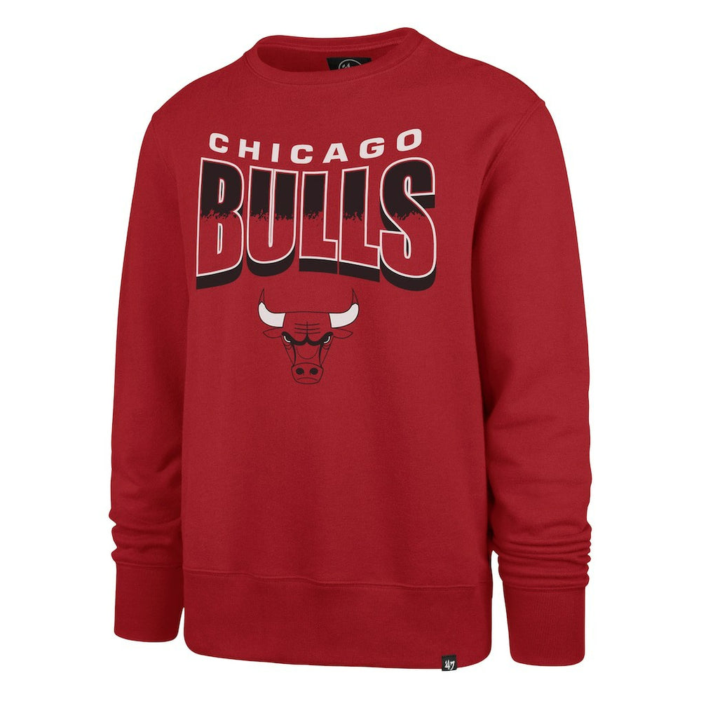 Chicago Bulls '47 Unisex Brush By Headline Crewneck Sweatshirt Red