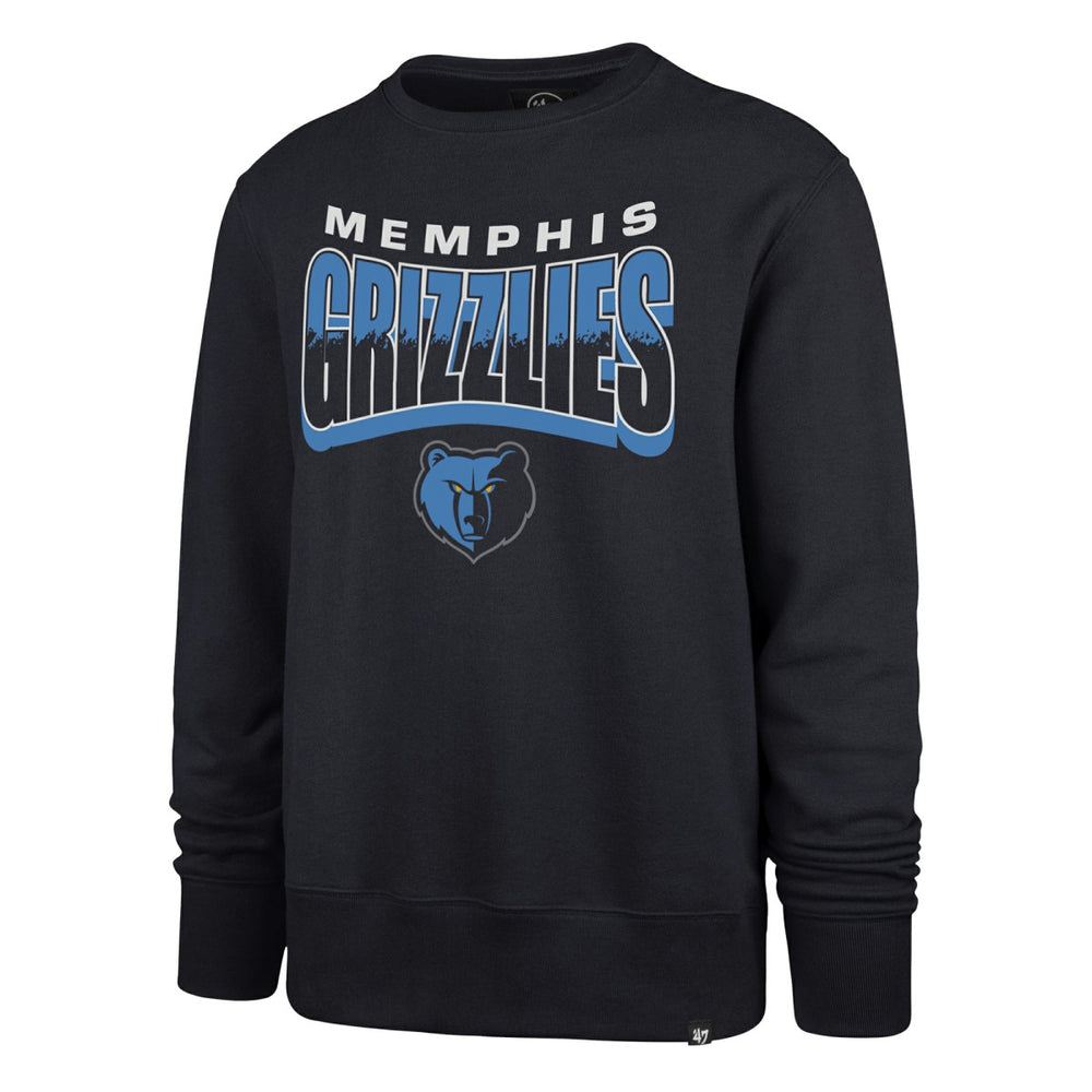 Memphis Grizzlies '47 Unisex Brush By Headline Crewneck Sweatshirt Navy