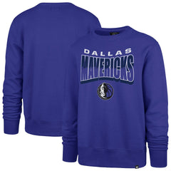 Dallas Mavericks '47 Unisex Brush By Headline Crewneck Sweatshirt Blue