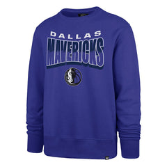Dallas Mavericks '47 Unisex Brush By Headline Crewneck Sweatshirt Blue