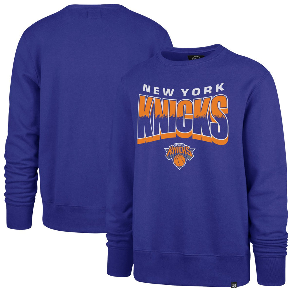New York Knicks '47 Unisex Brush By Headline Crewneck Sweatshirt Blue