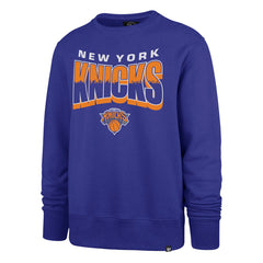 New York Knicks '47 Unisex Brush By Headline Crewneck Sweatshirt Blue