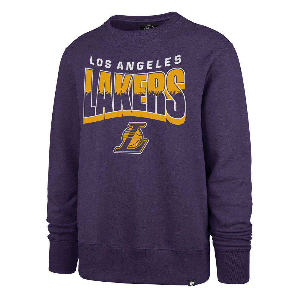 Los Angeles Lakers '47 Unisex Brush By Headline Crewneck Sweatshirt Purple