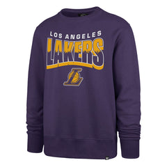 Los Angeles Lakers '47 Unisex Brush By Headline Crewneck Sweatshirt Purple