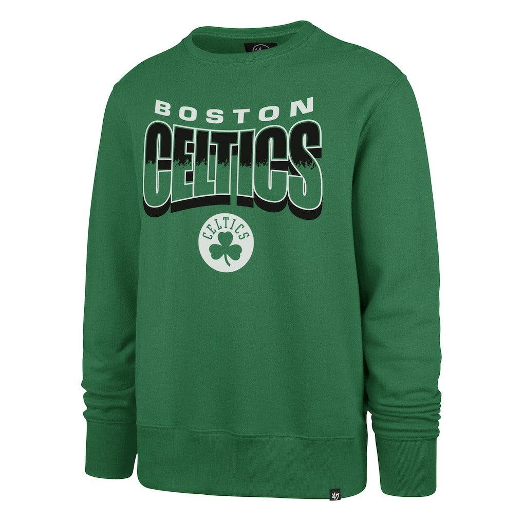 Boston Celtics '47 Unisex Brush By Headline Crewneck Sweatshirt Kelly Green