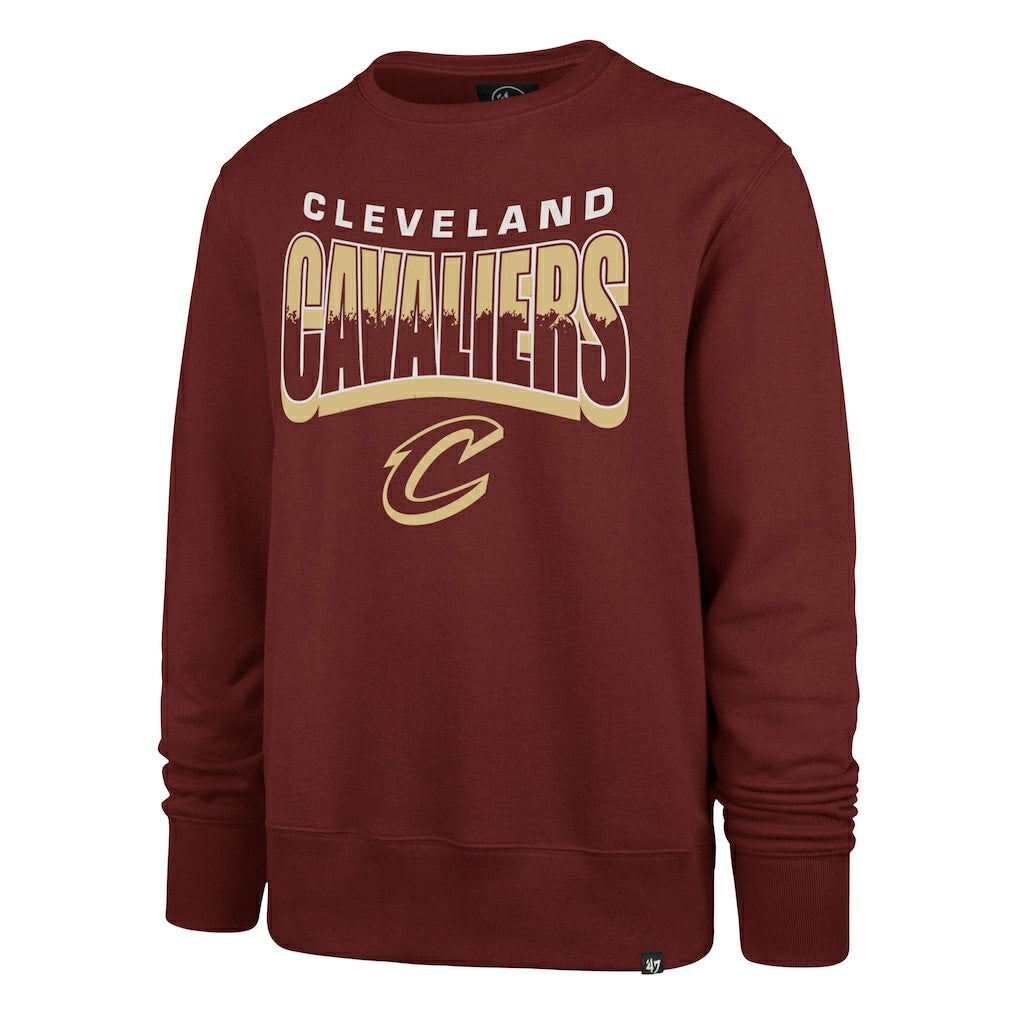 Cleveland Cavaliers '47 Unisex Brush By Headline Crewneck Sweatshirt Wine