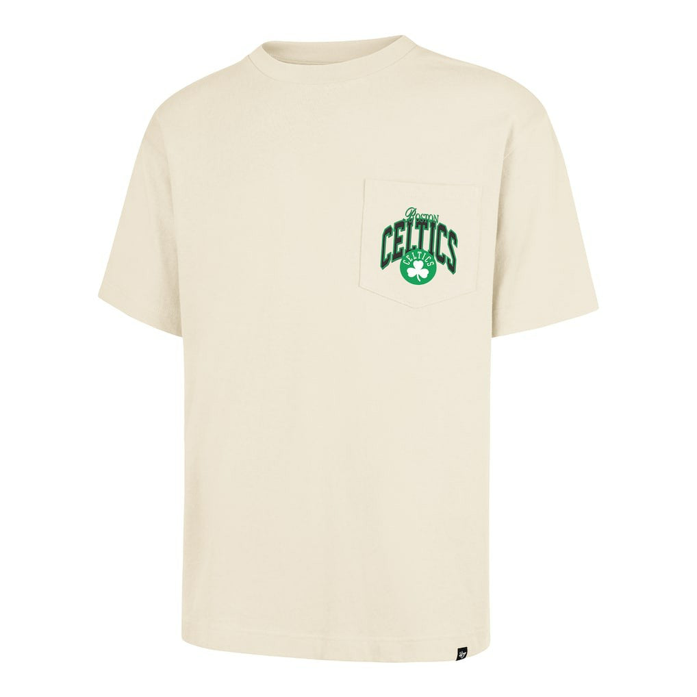 Boston Celtics '47 Unisex Crossover Collection Foundation Pocket T-Shirt Cream