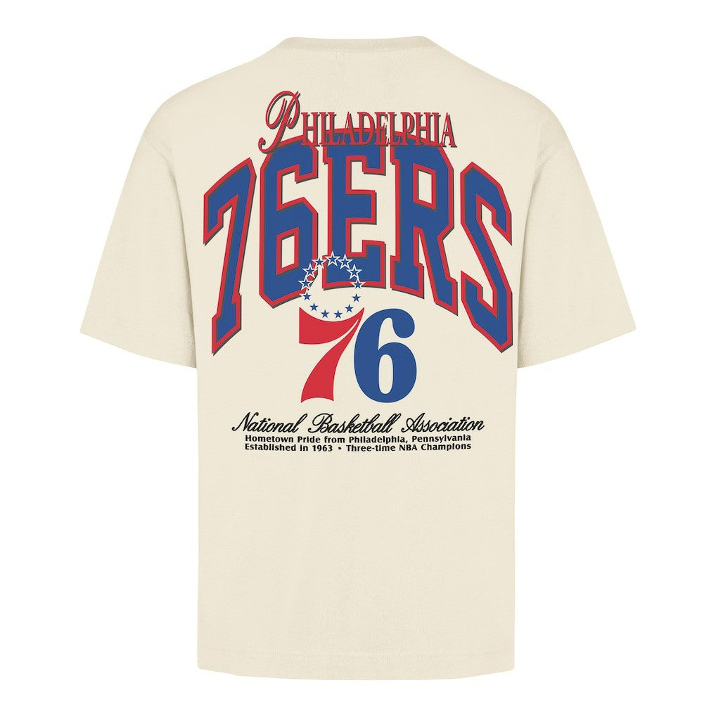 Philadelphia 76ers '47 Unisex Crossover Collection Foundation Pocket T-Shirt Cream