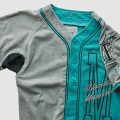 Miami Marlins Starter 90s Full Button Top - Teal - XS By Fanatics Real Vintage Tops