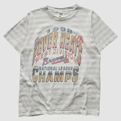 Atlanta Braves 1992 T-Shirt - Gray - S By Fanatics Real Vintage T-shirts