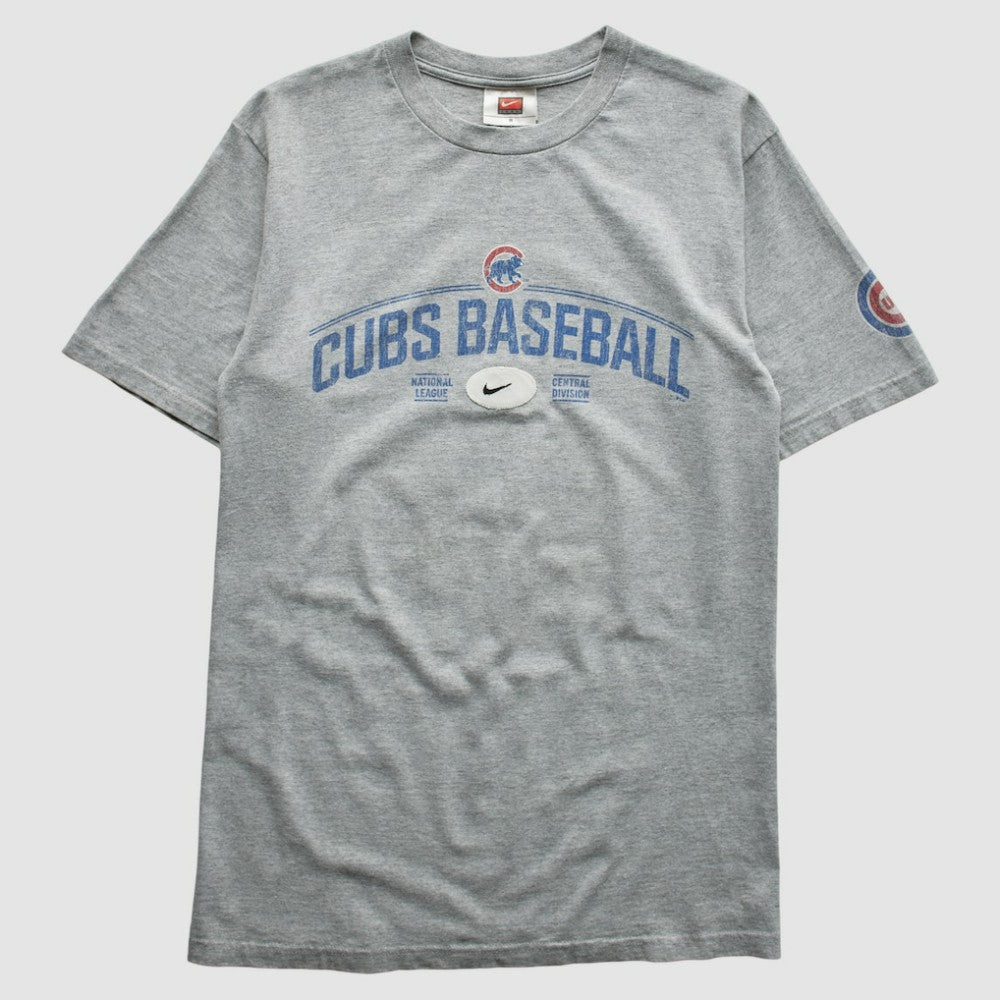 Chicago Cubs Nike 2000s T-Shirt - Gray - S By Fanatics Real Vintage T-shirts