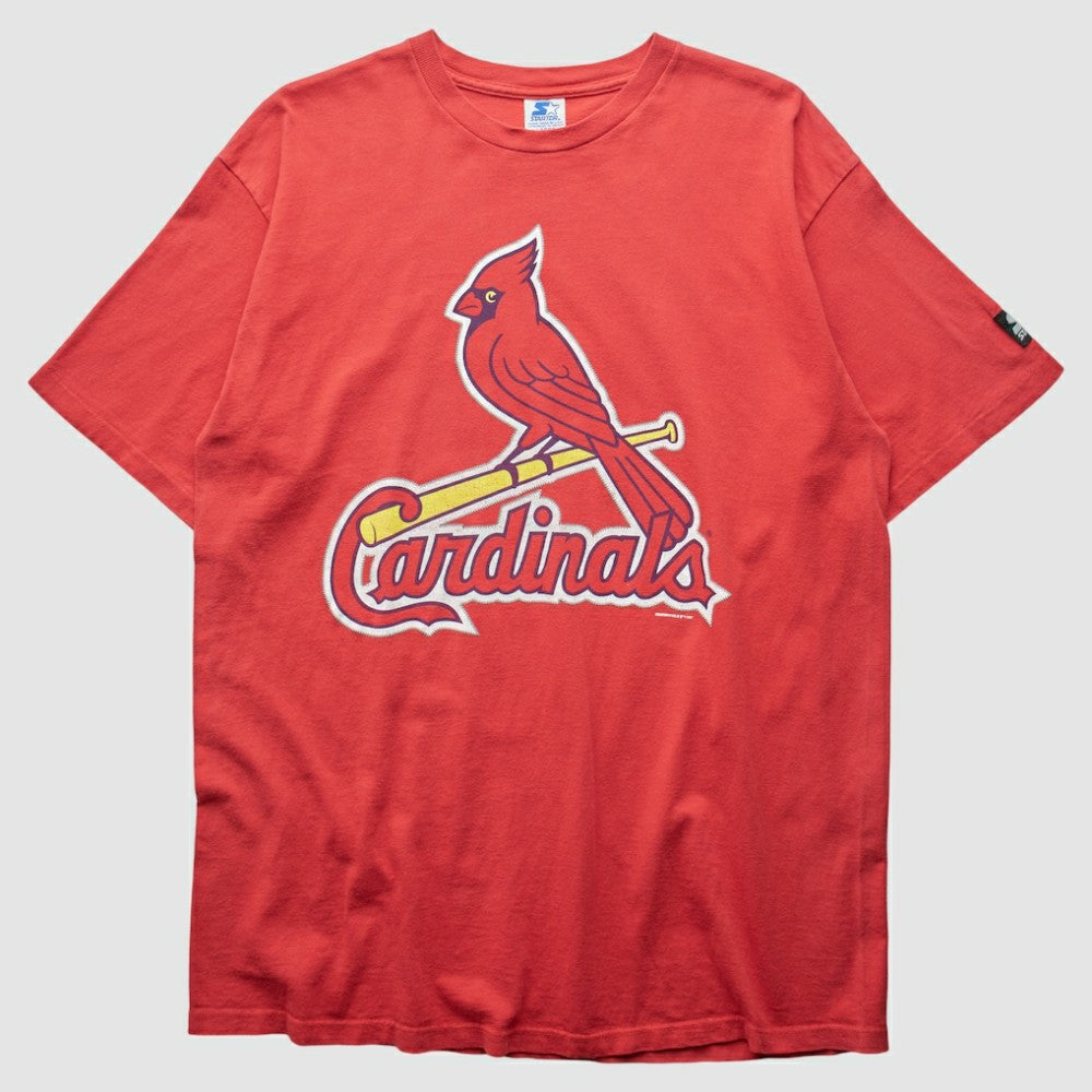 St. Louis Cardinals Starter 1997 T-Shirt - Red - L By Fanatics Real Vintage T-shirts