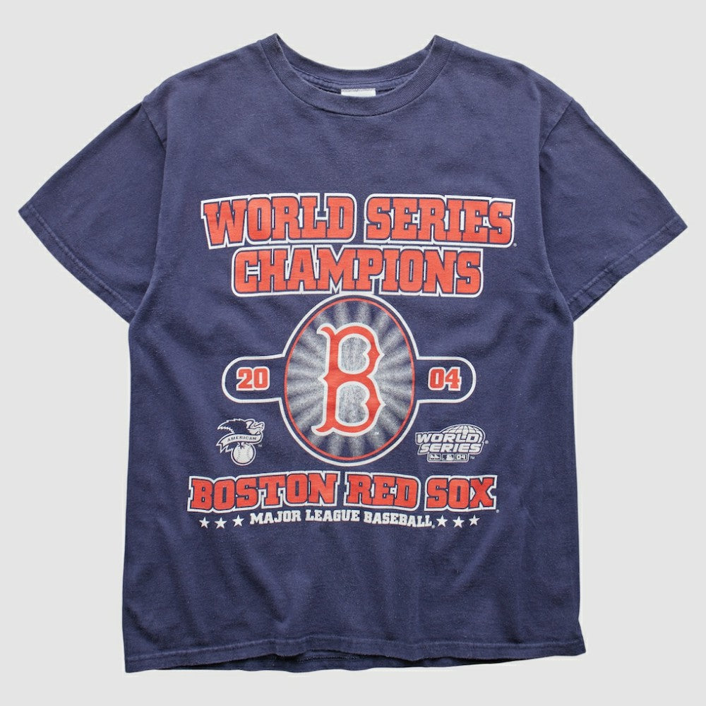 Boston Red Sox Dynasty 2004 T-Shirt - Navy - S By Fanatics Real Vintage T-shirts