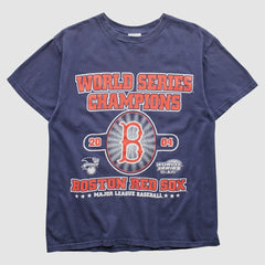 Boston Red Sox Dynasty 2004 T-Shirt - Navy - S By Fanatics Real Vintage T-shirts