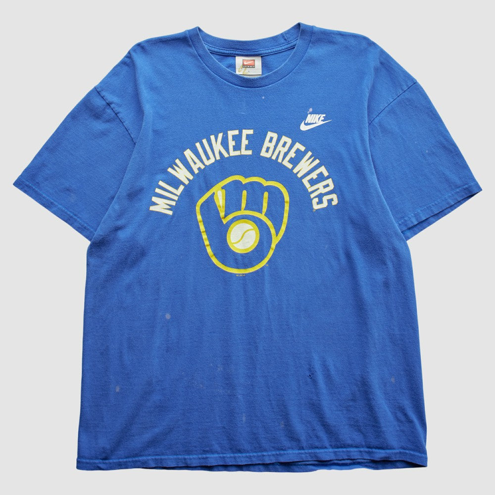 Milwaukee Brewers Nike 2000s T-Shirt - Blue - M By Fanatics Real Vintage T-shirts