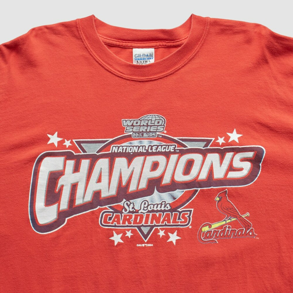 St. Louis Cardinals 2004 T-Shirt - Red - XL By Fanatics Real Vintage T-shirts