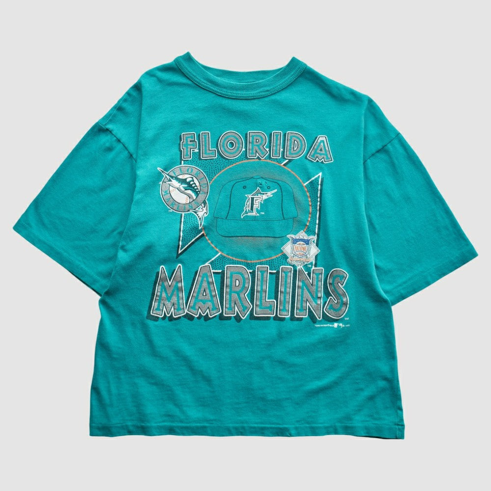 Miami Marlins Team Rated 1993 T-Shirt - Teal - XS By Fanatics Real Vintage T-shirts