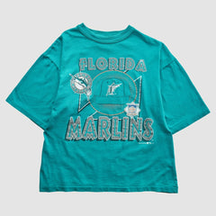 Miami Marlins Team Rated 1993 T-Shirt - Teal - XS By Fanatics Real Vintage T-shirts