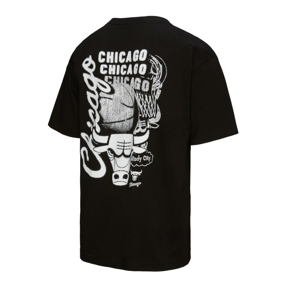 Chicago Bulls Hardwood Classics Overlap T-Shirt Black